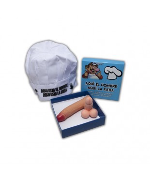 Set Gorro de Cocinero Broche y Estimulador