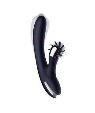 Navyspace Vibrador con Lenguas Rotadoras Azul