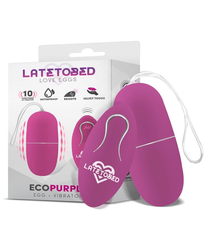 Ecopurple Huevo Vibrador con Control Remoto