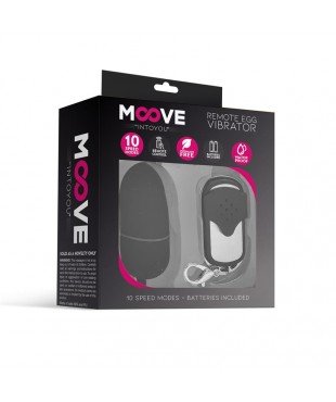 Huevo Vibrador con Control Remoto Tamaño Mediano Negro