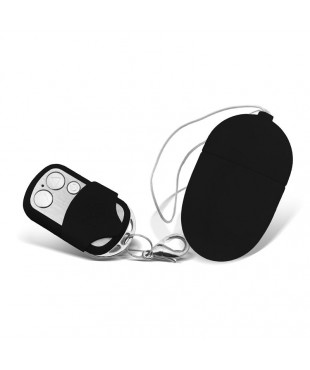Huevo Vibrador con Control Remoto Tamano Mediano Negro Huevo Vibrador con Control Remoto Tamano Mediano Negro