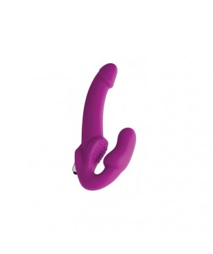 Evoke Vibrador Doble Sin Arnes Purpura