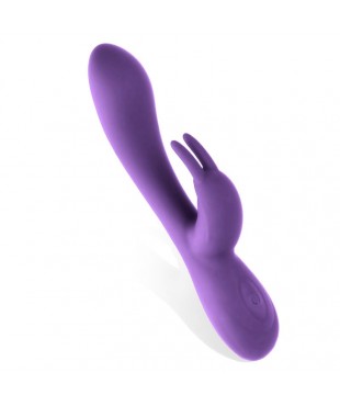 Mauve Vibrador Unibody Silicona Líquida USB Púrpura