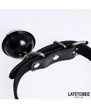 Collar con Cascabel Ajustable Negro