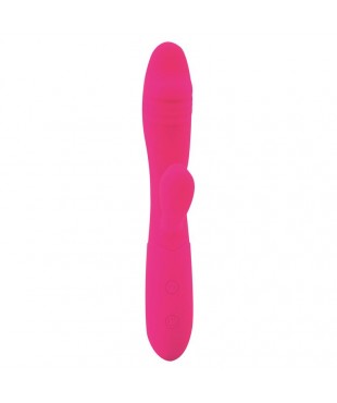 Candy Vibrador con Conejito Punto G USB Silicona Fucshia Candy Vibrador con Conejito Punto G USB Silicona Fucshia