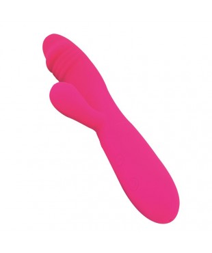 Candy Vibrador con Conejito Punto G USB Silicona Fucshia Candy Vibrador con Conejito Punto G USB Silicona Fucshia