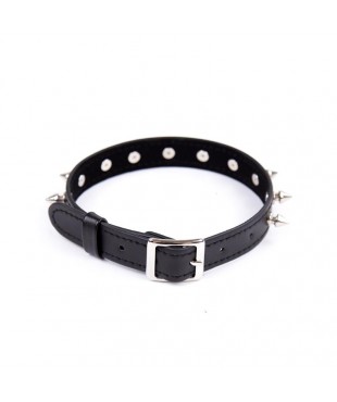 Collar con Pinchos Ajustable 43 cm Negro