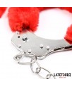 Esposas Pies Peluche Terciopelo Rojo
