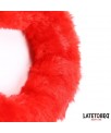 Esposas Pies Peluche Terciopelo Rojo