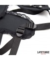 Arnes Strap On Encaje con Anillo Silicona Ajustable