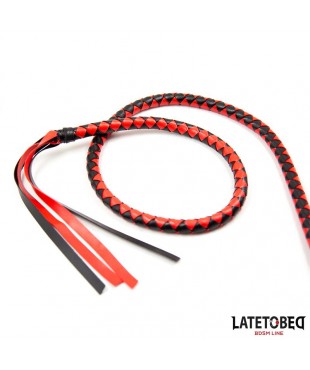 Latigo Largo Rojo y Negro