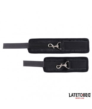 Restricciones de Cama Negro Ajustable