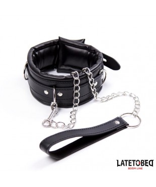 Collar Acolchado Grande con Correa