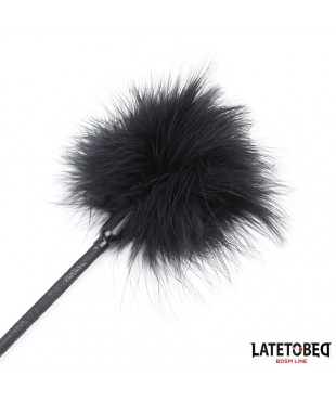 Plumero con Fusta Encaje y Lazo Negro