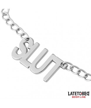 Pinzas para Pezones con Cadena - Slut