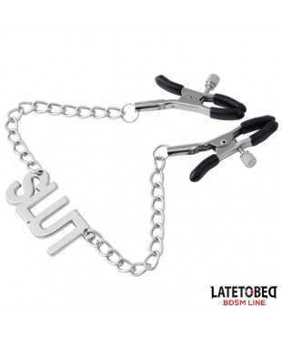 Pinzas para Pezones con Cadena Slut Pinzas para Pezones con Cadena Slut
