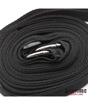 Restricciones para la Cama con Antifaz Esposas Ajustables y Desmontables Restricciones para la Cama con Antifaz Esposas Ajustables y Desmontables