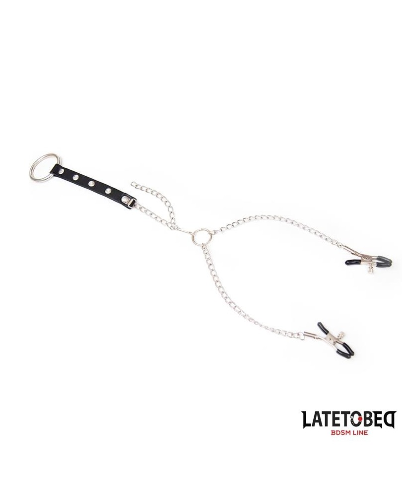 Pinzas Pezones con Anillo para Pene Talla unica
