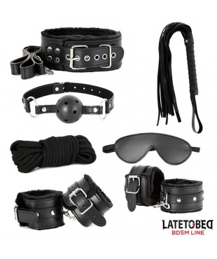 Set de 7 Piezas de Bondage Negro