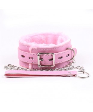 Collar con Correa Rosa Pastel