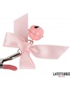 Pinzas para Pezones Lazo y Cascabel Rosa