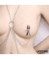 Pinzas para Pezones y Clitoris con Cadena