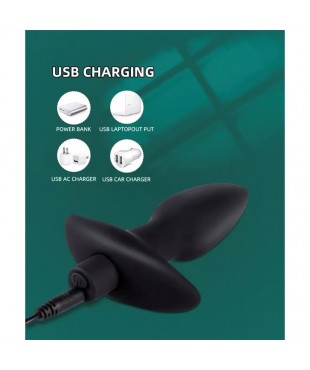 Spear Plug Anal con Vibracion USB Silicona Spear Plug Anal con Vibracion USB Silicona