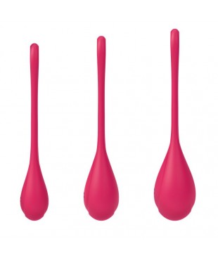Kit 3 Bolas Suelo Pélvico Yoni Power 1 Rojo