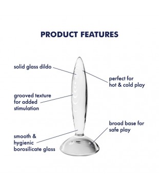 Plug Anal Sparkling Crystal Hot and Cold Transparente