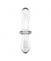 Estimulador de Cristal Double Crystal Hot and Cold Transparente