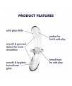 Estimulador de Cristal Double Crystal Hot and Cold Transparente