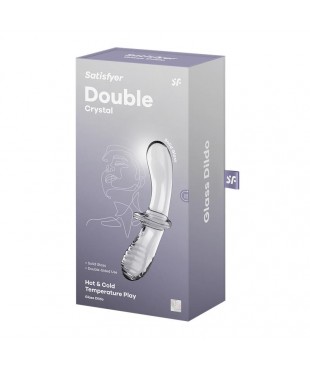Estimulador de Cristal Double Crystal Hot and Cold Transparente Estimulador de Cristal Double Crystal Hot and Cold Transparente