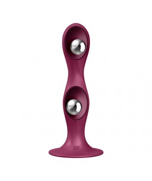 Dildo con Bolas Internas Double Ball-R Rojo