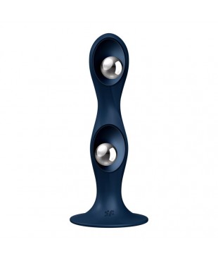 Dildo con Bola Interna Double Ball-R Azul