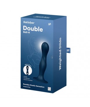 Dildo con Bola Interna Double Ball R Azul Dildo con Bola Interna Double Ball R Azul