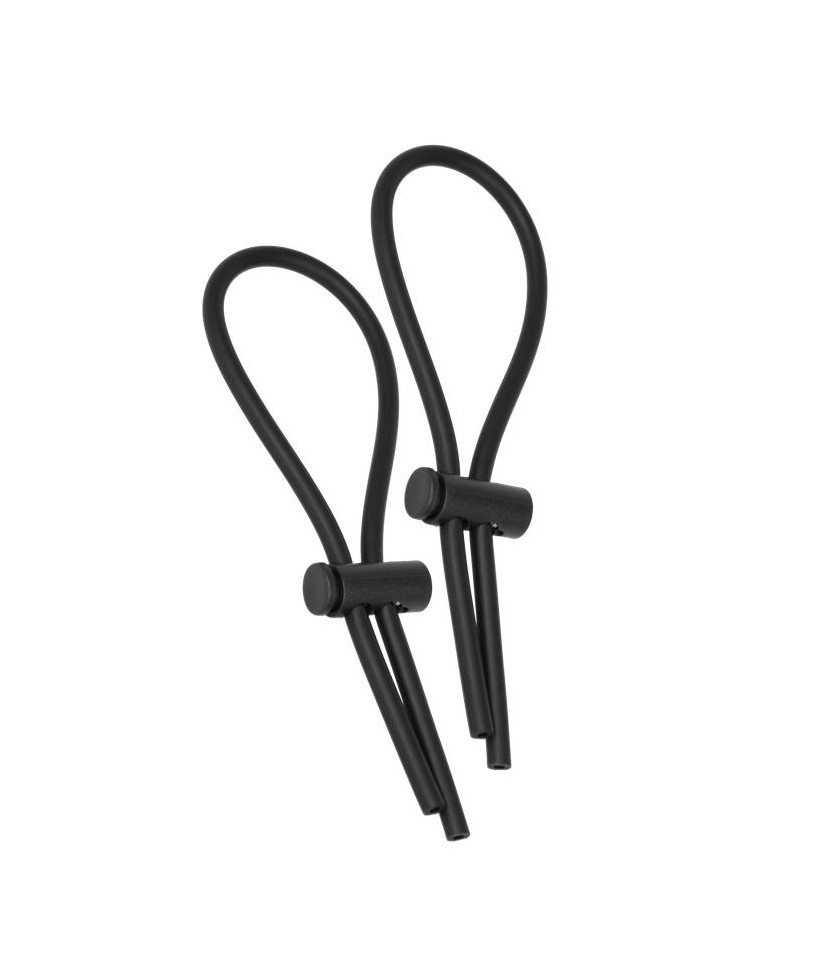 Set de 2 Anillos para el Pene Ajustables Set de 2 Anillos para el Pene Ajustables