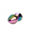 Rainbow Gem Plug Anal Multicolor con Joya Talla M