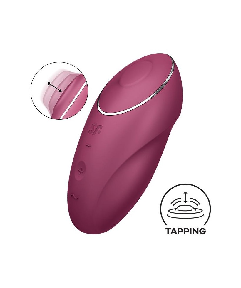 Tap and Climax 1 Vibrador y Tapping Rojo