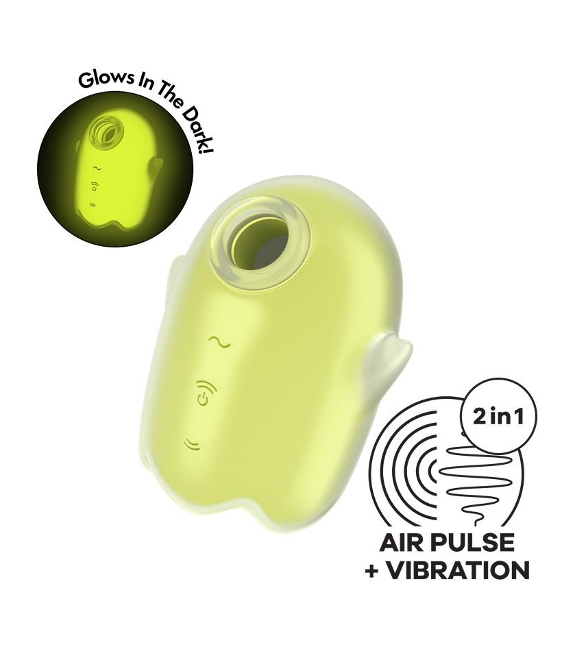 Glowing Ghost Succionador Brilla en la Oscuridad Amarillo