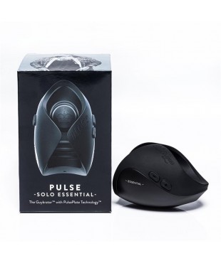 Masturbador Masculino Pulse Solo Essential Negro Masturbador Masculino Pulse Solo Essential Negro