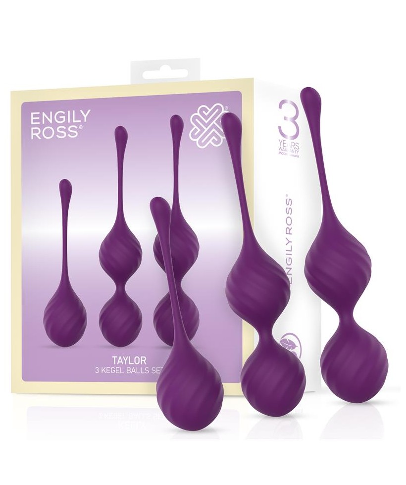 Taylor 20 Bolas Kegel Silicona Purpura