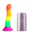 Dildo Color Arcoiris LGBT 18 cm