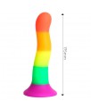Dildo Color Arcoiris LGBT 18 cm