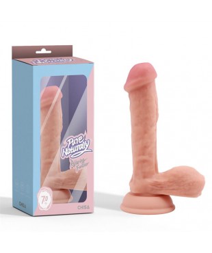 Alluring Fancier Dildo Realista Dual Silicona Líquida Dual-Density 18 cm