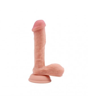 Alluring Fancier Dildo Realista Dual Silicona Líquida Dual-Density 18 cm