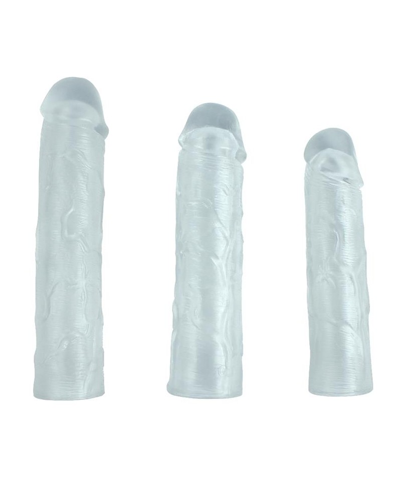 Pack 3 Fundas para el Pene Alex Transparentes