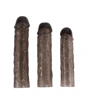 Pack 3 Fundas para el Pene Alex Color Negro