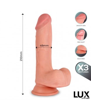 Max Dildo Triple Densidad con Testiculos 82 Max Dildo Triple Densidad con Testiculos 82