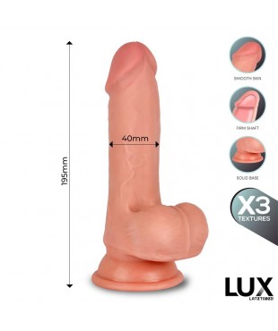 Brant Dildo Triple Densidad con Testiculos 76 Brant Dildo Triple Densidad con Testiculos 76