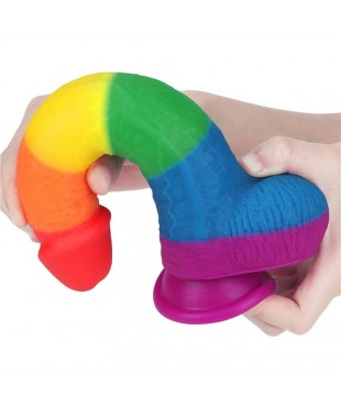 Dildo Prider 9 Silicona Liquida LGBT Dildo Prider 9 Silicona Liquida LGBT